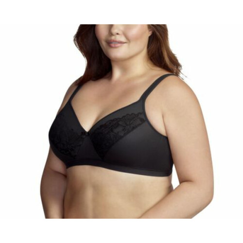 WonderBra Plus Wirefree Lightly Lined - 40DD Black, 40 DD