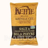 Kettle Chips Krinkle Cut Salt & Fresh Ground Pepper ~220g
