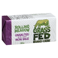 Rolling Meadow Grass Fed Unsalted Butter 250gm 1 Ea