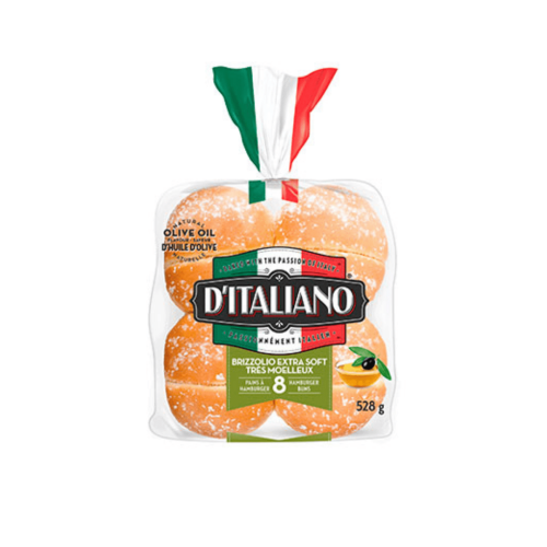 D'Italiano Brizzolio Hmburger 8 Buns 528gm 1 Ea - Summerhill