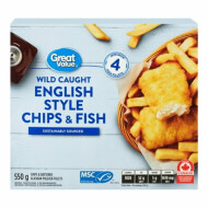 Great Value English-Style Chips & Fish 1Ea
