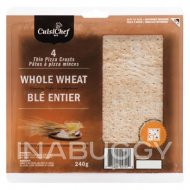Cuisi Chef Whole Wheat 4 x 60 g Pizza Crust 240 g