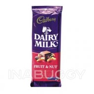 Cadbury Dairy Milk Chocolate Bar Fruit & Nut 100G