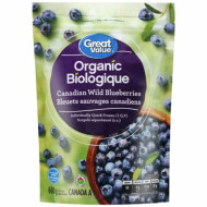 Great Value Organic Wild Blueberries ~600 g