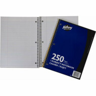 Hilroy 10-1/2" x 8" 250 Pages 1-Subject Notebook 1Ea