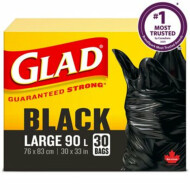Glad Garbage Bags - Black 30 Count