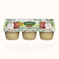 Applesnax Apple Sauce Cups Unsweetened, 6 x 113g