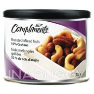 Compliments Mixed Nuts 50% Cashews 275G