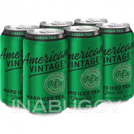 American Vintage - Hard Iced Tea Green Tea Can, 6 x 355 mL