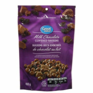 Great Value Milk Chocolate Covered Raisins 1Ea