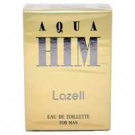 LAZELL Aqua Him Black Eau De Toilette Spray for Men 100 ml