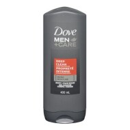 Deep Clean Body and Face Wash, Men+Care 400 mL