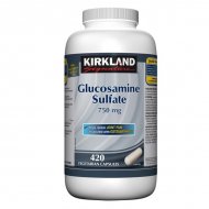 Kirkland Signature 750mg Glucosamine Sulfate Vegetarian Capsules 420 Count