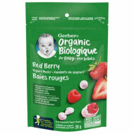Gerber Red Berry Organic Yogurt Melts Toddler Snack ~28 g