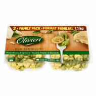 Olivieri Ricotta & Spinach Tortellini, 2 x 550 g