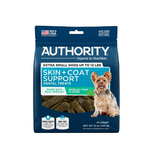 Authority dog food skin clearance and coat