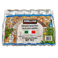 Kirkland Signature Carbonated Spring Water, 24 x 500 ml