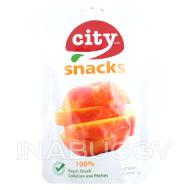 City Snacks Peach Flavoured Freeze Dried Fruit Snacks ~15g