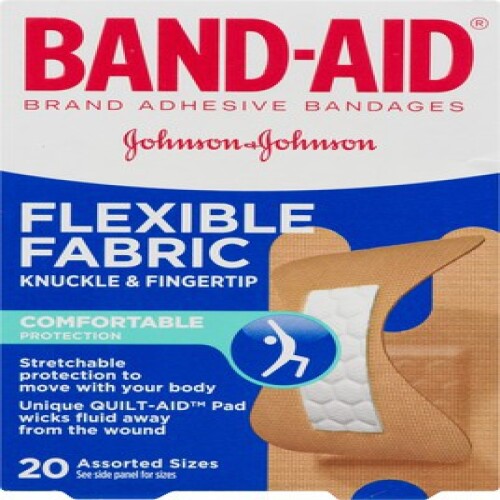 Brand Flexible Fabric Knuckle and Fingertip Adhesive Bandages