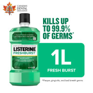 Listerine Fresh Burst Antiseptic Mouthwash, 1 L