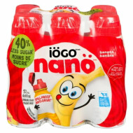 Iogo Nano Drinkable Banana Yoghurt, 6 x 93 ml