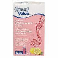 Great Value Low Calorie Pink Lemonade Drink Mix 10 Count
