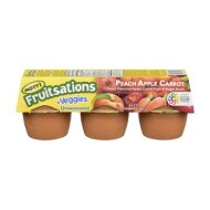 Unsweetened Peach, Apple & Carrot Sauce, Fruitsations 6x111 g