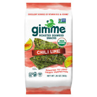 gimMe Seaweed Snacks, Roasted, Organic, Chili Lime 0.35 oz (10 g) 1 Ea