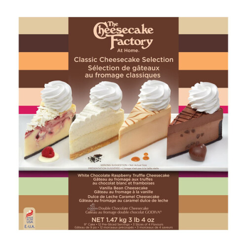 The Cheesecake Factory Frozen Classic Cheesecake Selection 1.47 kg