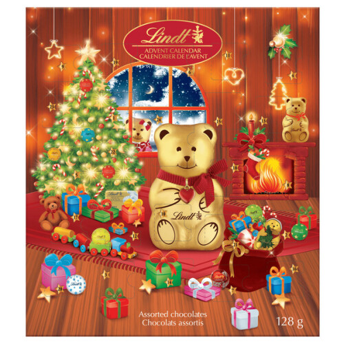 Teddy Grahams Assorted Milk Chocolate Advent Calendar, 128 Grams