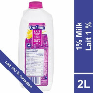 Québon Partly Skimmed 1% Milk, 2 L