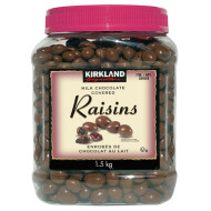 Kirkland Signature Milk Chocolate Covered Raisins ~1.53 kg