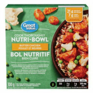 Great Value Nutri-Bowl Butter Chicken 1Ea