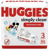 Huggies Simply Clean Rft Fragrance Free Baby Wipes 3 Count