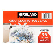 Kirkland Signature Clear Multi-Purpose Bags 60 Count