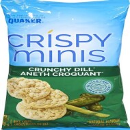 Crunchy dill rice chips