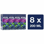 Allens Apple Grape Juice Cocktail, 8 x 200 ml