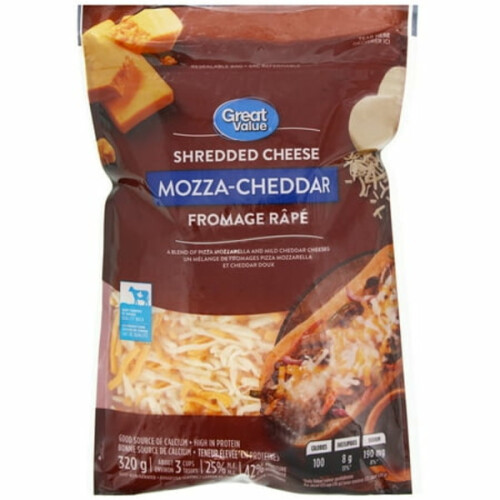 Great Value Shredded Mozzarella & Cheddar Cheese 1Ea Walmart