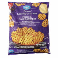 Great Value Seasoned Lattice Cut Fries 1Ea