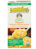 Annie's Homegrown Pasta Shells & Creamy Sauce Vegan 170G