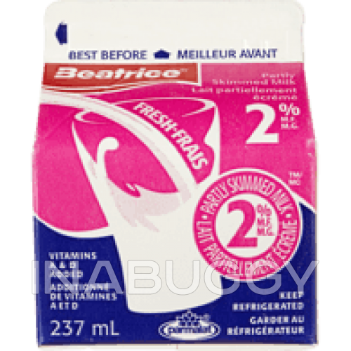 Beatrice Milk 2 Partly Skimmed 237ML Coppa s Toronto GTA