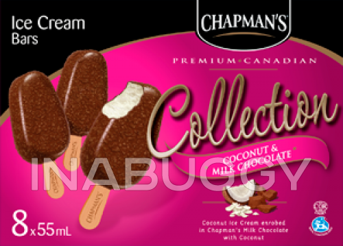 Chapman's Premium Canadian Ice Cream Bar Vanilla & Milk Chocolate