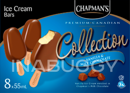 Chapman's Premium Canadian Ice Cream Bar Vanilla & Milk Chocolate