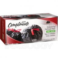 Compliments Drawstring Garbage Bags Large 20EA