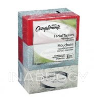 Compliments Facial Tissue 2 Ply 136 Sheets (6PK)