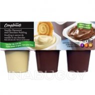 Compliments Pudding Vanilla & Chocolate (12PK) 99G