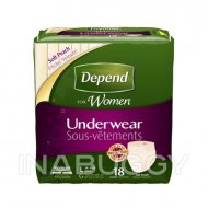 Depend Underwear Large Female 18EA