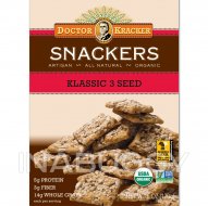 Doctor Kracker Organic Klassic Seed Trio Snack Crackers 170G