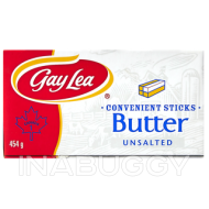 Gay Lea Butter Sticks Unsalted 454G