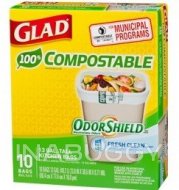 Glad Compostable Bags Tall Kitchen 10EA